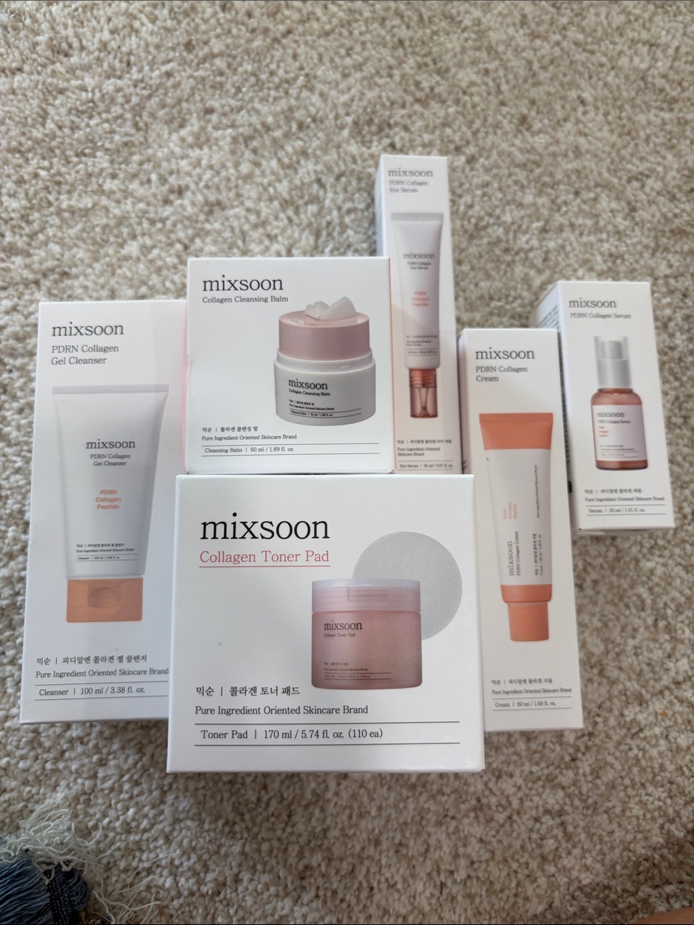 Mixsoon PDRN Collagen Skincare Set Korean skincare